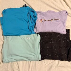 Champion, Nike, & Under Armour Small Shirts Bundle